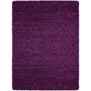 Shaggy - Tapis Uni à Poils Longs - Violet 300 X 400 Cm