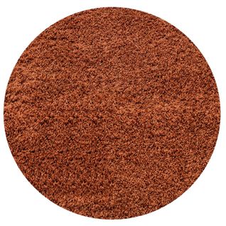Shaggy - Tapis Uni Rond - Terra 200 X 200 Cm