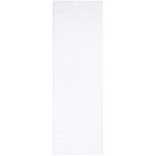 Tapis à Poils Longs Softy Blanc Neige 80x300cm