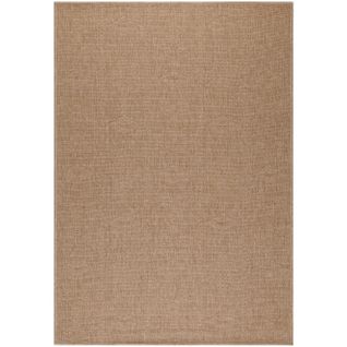 Tapis De Salon Aspect Jute Naturelle Beige 120x170cm
