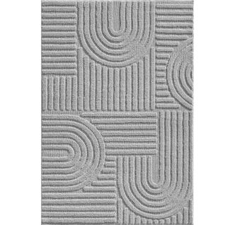 Tapis à Relief Lena Gris 200x290cm