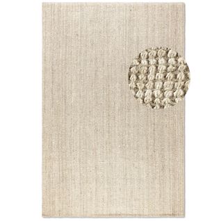 Tapis En Jute Bouclé Jaipur Blanc Ivoire 160x230cm