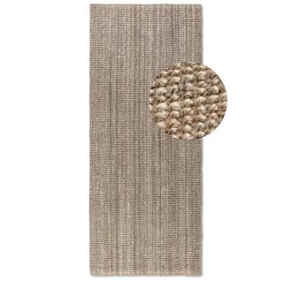 Tapis 80x200cm Jute Bouclé Jaipur Mocca