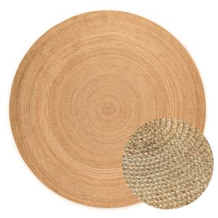 Tapis 200x200cm En Jute Mahal Beige