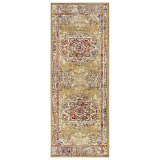Tapis 57x90cm Style Vintage Madere Doré