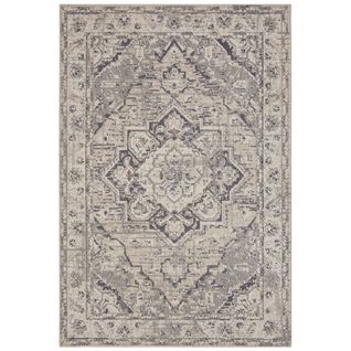 Tapis 240x340cm Vintage Rania Crème Et Gris