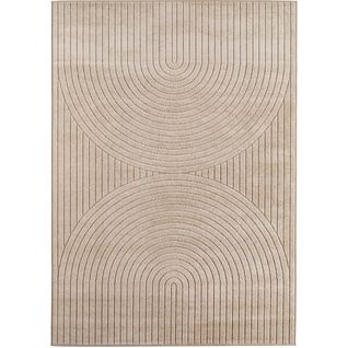Tapis Poils Courts à Relief Paola Beige 200x290cm