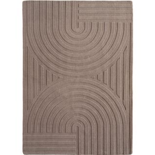 Tapis Bari Doux à Relief Beige 80x150cm