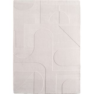 Tapis Côme Doux à Relief Crème 200x290cm