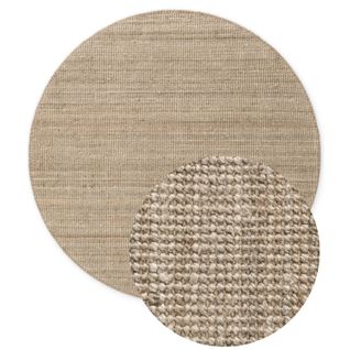 Tapis Rond En Jute Bouclé Jaipur Mocca 160cm