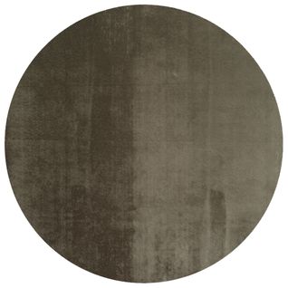 Tapis Rond à Poils Doux Lavable Vert 200x200cm