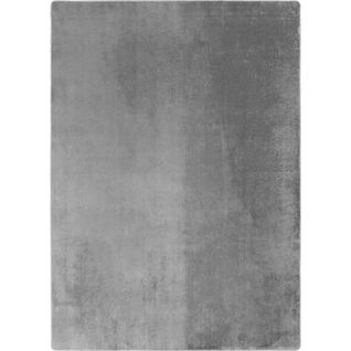 Tapis 240x340cm Poils Doux Lavable Argent