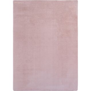 Tapis 80x150cm Poils Doux Lavable Rose