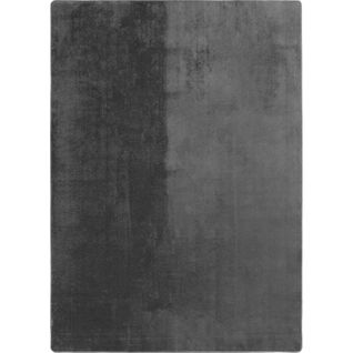 Tapis à Poils Doux Lavable Gris 80x250cm