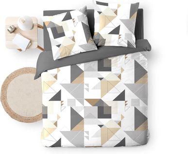 Parure De Lit Microfibre Trigone Douceur D'intérieur
