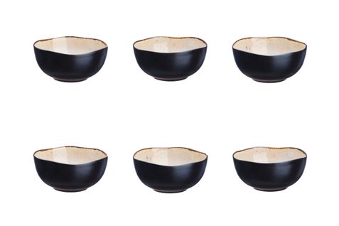 Lot De 6 Petits Bols En Grès Blanc D12