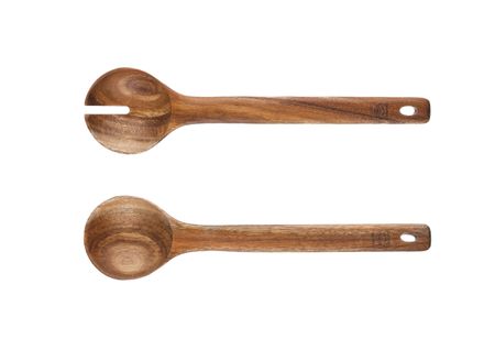 Lot De 2 Couverts à Salade En Bois Marron D