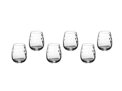 Lot De 6 Verres à Soft En Cristallin (cristal Sans Plomb) Transparent D