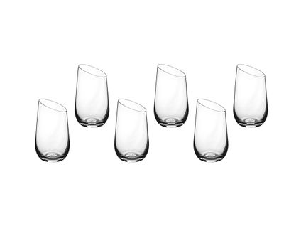 Lot De 6 Verres à Soft En Cristallin (cristal Sans Plomb) Transparent D6.7