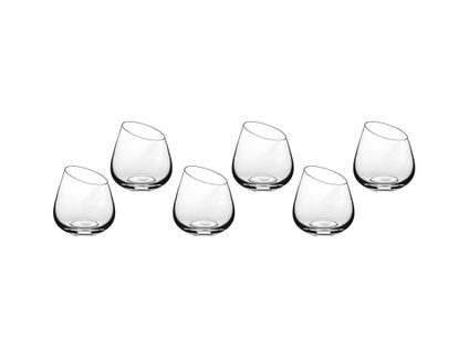 Lot De 6 Verres à Soft En Cristallin (cristal Sans Plomb) Transparent D8.3