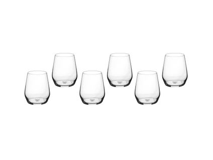 Lot De 6 Verres à Soft En Cristallin (cristal Sans Plomb) Transparent D7.8