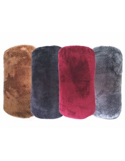 Grand Plaid Uni Marron - 150cmx200cm