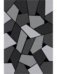 Tapis De Salon Geometrique Gris - 120x180cm