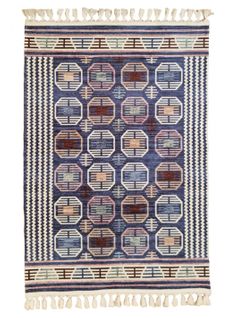 Tapis De Salon Berbere Chaouen Bleu - 80x150cm