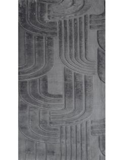 Tapis De Salon Zumrut Ovale, Anthracite, 160x230