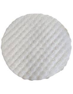 Tapis De Salon Rond Toscana Blanc - 120x120cm