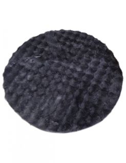 Tapis De Salon Rond Toscana Anthracite - 120x120cm