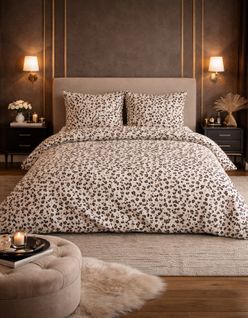 Parure De Lit En Coton Réversible - Imprimé Peau De Bête