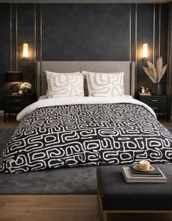 Parure De Lit Réversible Coton 52 Fils - Chic