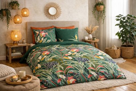 Parure De Lit Jungle - Évasion Nature Et Style Végétal