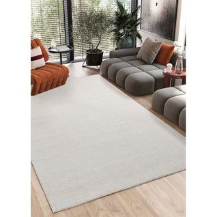 Tapis Uni Chiné Berne Crème - 160x230 Cm