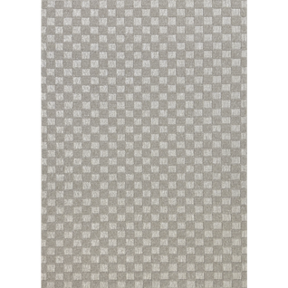 Tapis Extérieur Et Intérieur Damier Toulon 36 Beige - 120x170 Cm