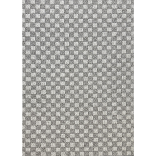 Tapis Extérieur Et Intérieur Damier Toulon 36 Gris - 160x230 Cm