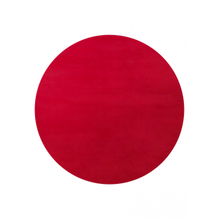 Tapis Uni Lavable En Machine Avignon Rouge - 120x120 Cm