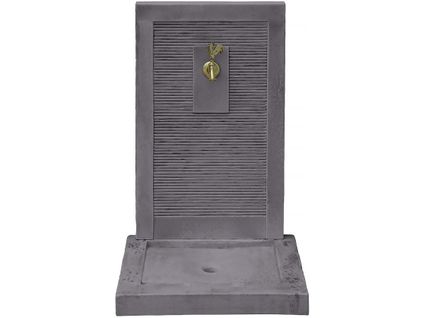 Fontaine "etna" - En Pierre - 57 X 42 X 87 Cm - Grise