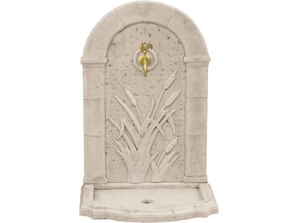 Fontaine "roseau" - En Pierre Reconstituée - 62 X 42 X 93 Cm