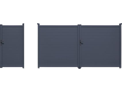 Pack Portail + Portillon "marc" - Gris