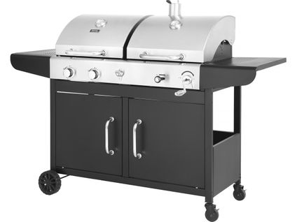Barbecue Gaz Et Charbon 2 En 1 " Western" - Noir