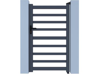 Portillon Aluminium Ajouré "marius" - 100 X 140 Cm  - Gris