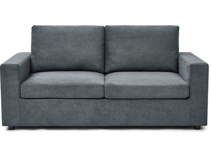 Canapé Convertible Express En Tissu "elena" - 3 Places - Couchage 140 Cm - Gris