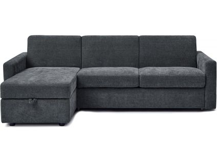 Canapé D'angle Réversible Et Convertible Express En Tissu "celia" - 3 Places - Gris