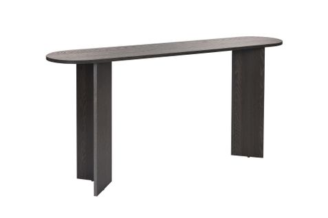 Table Console En Bois "sira" - 35 X 150 X 75 Cm - Lumière Noire