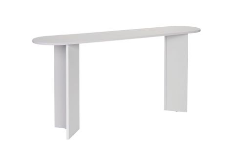 Table Console En Bois "sira" - 35 X 150 X 75 Cm - Blanc