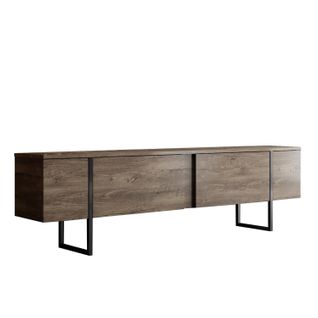 Meuble TV En Bois "luxe" - 180 X 30 X 50 Cm - Noyernoir