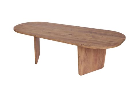 Table Basse En Bois "ovalis" - 130 X 65 X 40 Cm - Pin Atlantique