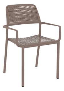 Chaise accoudoirs BRITZ BUT PRO  lot de 2 gris